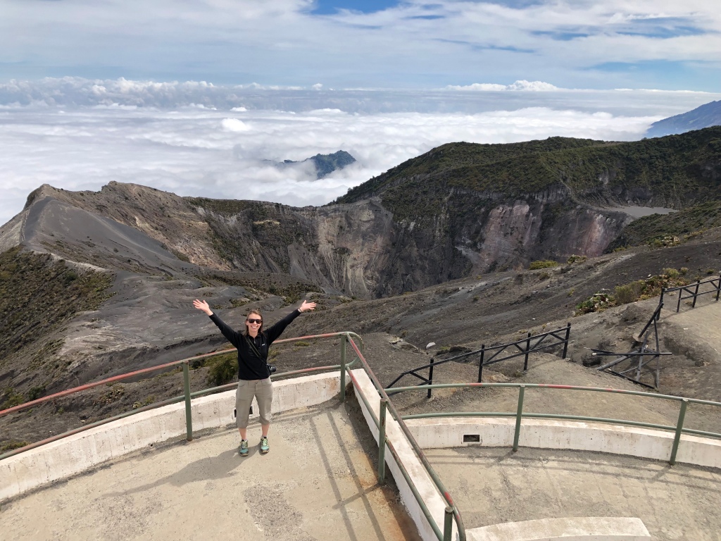 Top of the Irazu Volcano  Costa Rica 